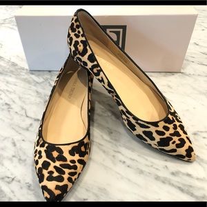 Ivanka Trump Chic Leopard Calf Hair Flats